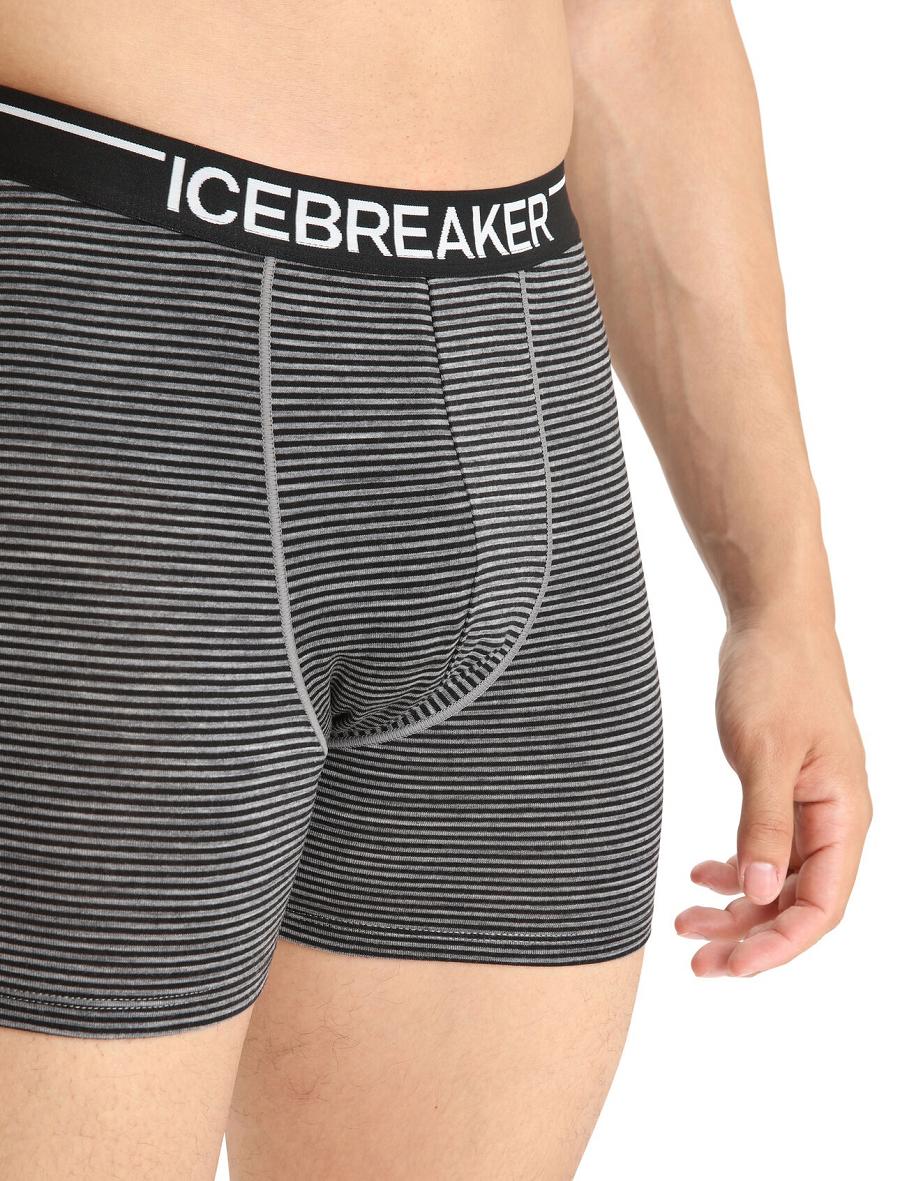 Sous Vêtement Icebreaker Merino Anatomica Boxers Homme Grise | FR 1314WNBY